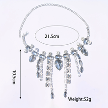 Load image into Gallery viewer, TASSEL RHINESTONE NECKLACE
