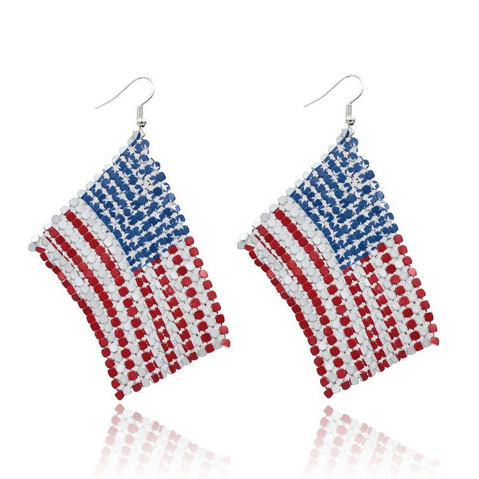 USA FLAG EARRINGS